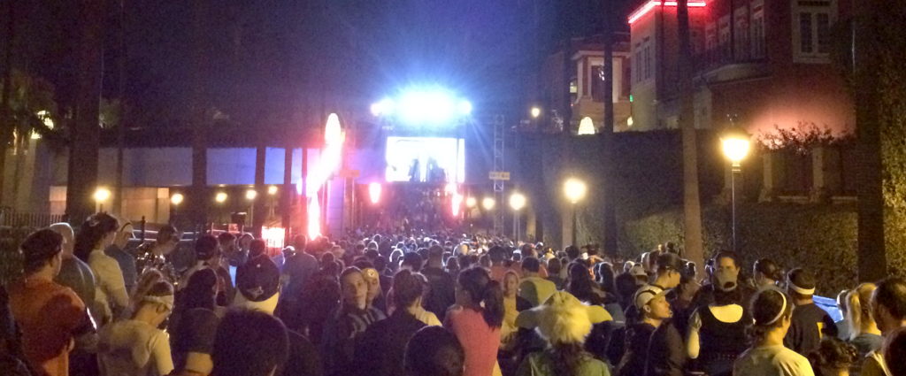 Starting line at the Disneyland Inaugural Star Wars Half Marathon Weekend in January 2015