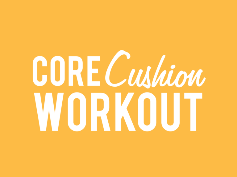 At Home Core Workout Using a Cushion